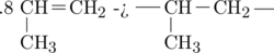 \setchemrel{}{}{.8} \chemfig{[,.6]CH(-[6]CH_3)=CH_2} \chemrel{->} \chemfig{[,.6]CH(-[4])(-[6]CH_3)-CH_2(-)}