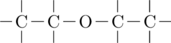 \definesubmol{c}{-C(-[2])(-[6])-[,.2]} \chemfig{[,.4]!c!c-O-[,.2]!c!c-[,.2]}