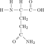 \definesubmol{n}{-[,.7]N(-[2]H)-[,.7]C(-[2]H)} \definesubmol{a}{-[,.7]C(=[2]O)} \definesubmol{r}{!n([6]-CH_2-CH_2-C(-[7,.7]NH_2)=[5,.7]O)!a} \chemfig{[,0.6]H!r-OH}