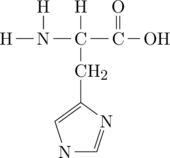 \definesubmol{n}{-[,.7]N(-[2]H)-[,.7]C(-[2]H)} \definesubmol{a}{-[,.7]C(=[2]O)} \definesubmol{r}{!n([6]-CH_2-*5(=-N-=N-))!a} \chemfig{[,0.6]H!r-OH}