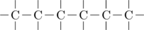 \definesubmol{c}{-[,.6]C(-[::+90])(-[::-90])} \chemfig{[,.4]-C(-[2])(-[6])!c!c!c!c!c-}