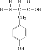 \definesubmol{n}{-[,.7]N(-[2]H)-[,.7]C(-[2]H)} \definesubmol{a}{-[,.7]C(=[2]O)} \definesubmol{r}{!n([6]-CH_2-*6(=-=(-OH)-=-))!a} \chemfig{[,0.6]H!r-OH}