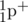 \chemfig{^{1}_{1}p^{+}}