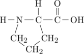 \definesubmol{n}{-[,.7]N(-[2]H)-[,.7]C(-[2]H)} \definesubmol{pro}{-N(-[:252,0.7,,1]CH_2-#(3pt)[::72,0.7,1,1]CH_2-#(3pt)[::72,0.7,1,1]CH_2-[::72,0.5,1])-[,.7]C(-[2]H)-[,.7]C(=[2]O)} \chemfig{[,0.6]H!{pro}-OH}